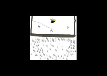 Interactive Cursor Mosh-Pit