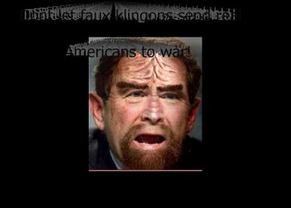 Klingons in the white house?(edit)