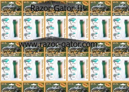 Razor Gator !! Cleans Disposable Razors