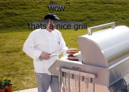 Nellys proud of his new grill