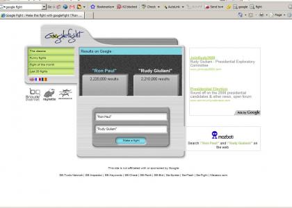 Ron Paul vs. Rudy Giuliani (aka riding the Ron Paul wave in hopes of votes)