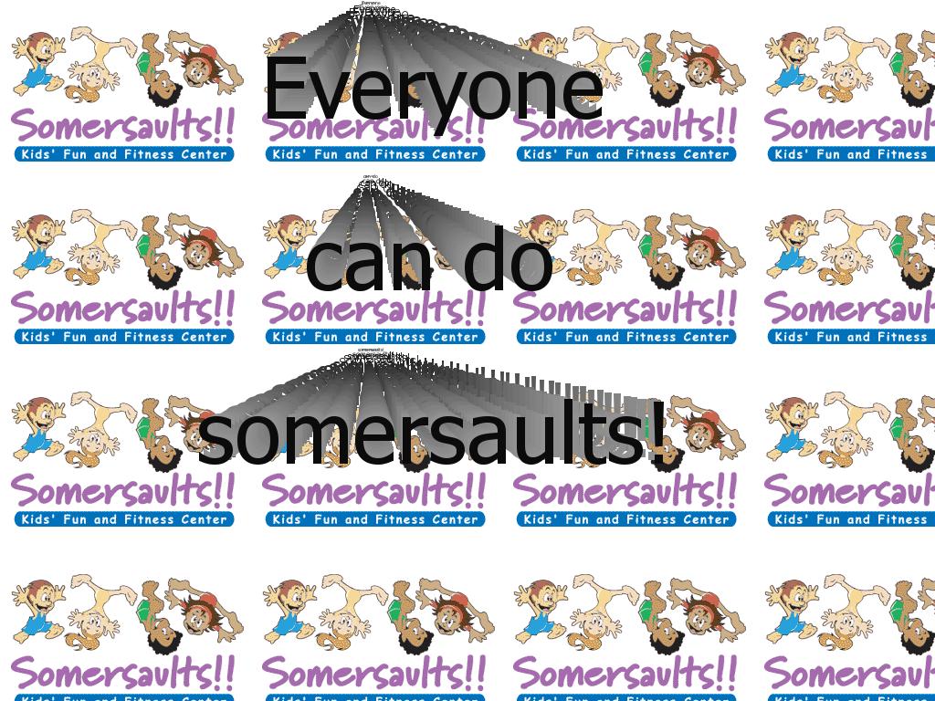 somersaults