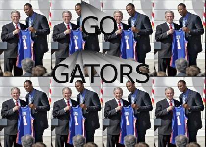 Bush loves black people ... and UF Basketball!