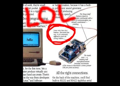 Why Apple Made Only One Mouse Button