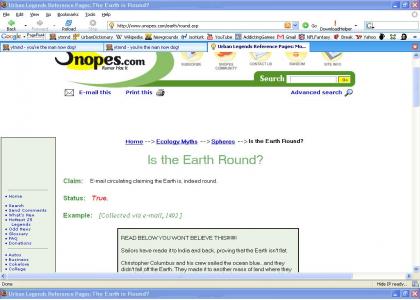 HISTORYTMND: Snopes Earth Roundess