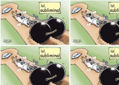 Political Cartoon: lol, subliminal