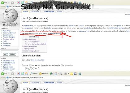 Wikipedia-Limit(Safety Not Guaranteed!)