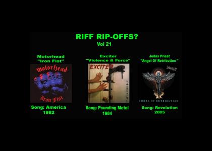 Riff Rip-Offs Vol 21 (Motorhead v. Exciter v. Judas Priest)