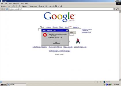 Nigga Stole My Internets!!!