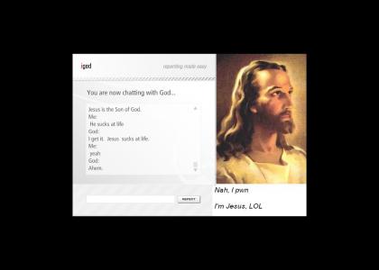 God and Jesus debate about Jesus's skill