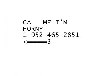 Call Me Im Horny