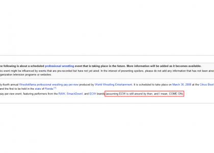 Even Wikipedia Hates ECW