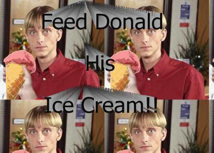 Feed Donald his Ice Cream