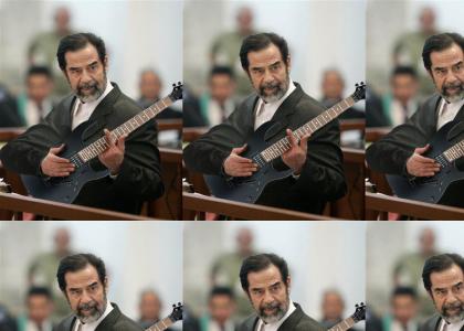 Saddam Airguitar!