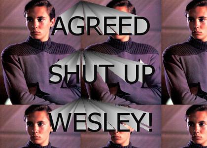 Shut up wesley!