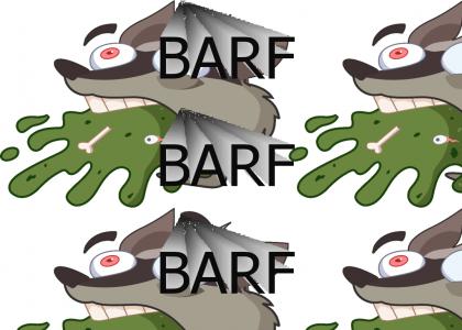 Barfing Raccoon