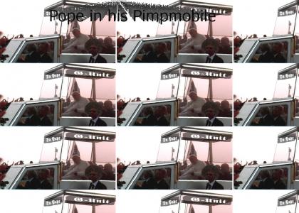 Pope Pimpin' In The Popemobile