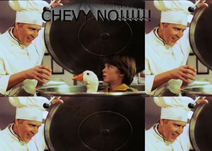 Chevy Chase cooks children
