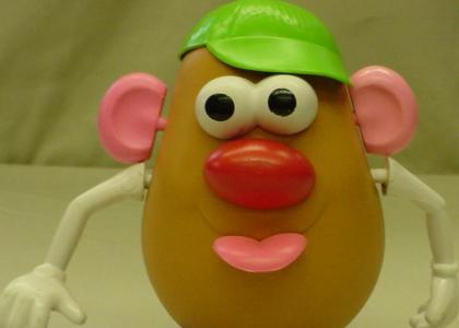 Mr. Potato Head stares into your soul