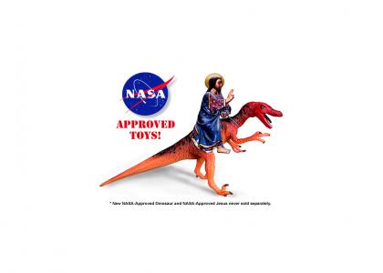 Jesus Raptor Ridin' Toy (NASA Approved)
