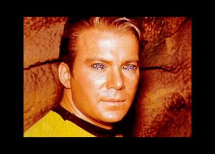 William Shatner stares into your soul
