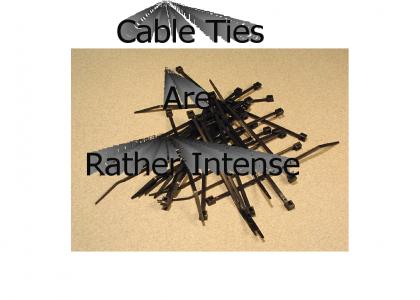 Cable Ties are Rather Intense