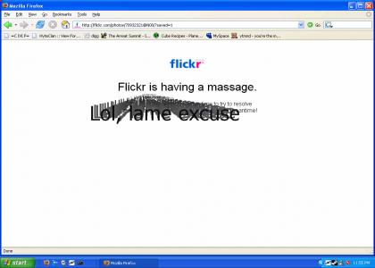 Flickr is having a massage