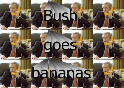 Bush and his banana phone