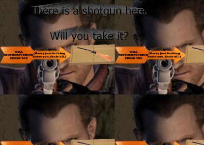 There is a shotgun here