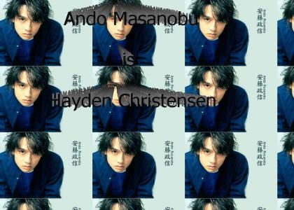 Ando Masanobu is Hayden Christensen