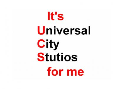 It's U.C.S. for me