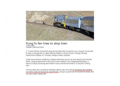 Trains > Kung Fu (real story)