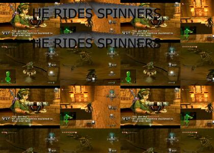 Link rides spinners.