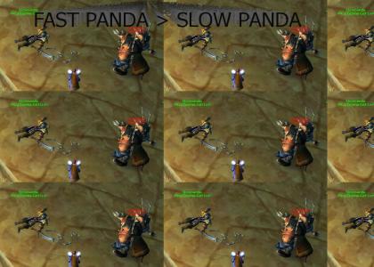 Fast Panda vs. Slow Panda, WHO WILL WIN!?