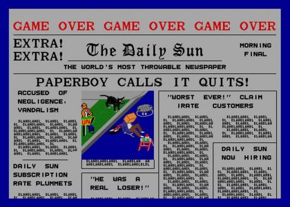 Paperboy Calls It Quits