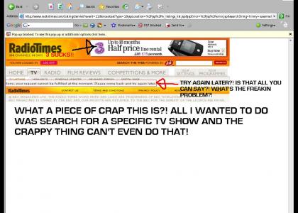 Radiotimes FAILS at searching!