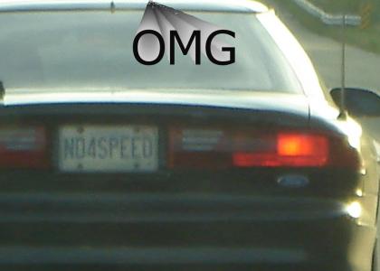 OMG NEED FOR SPEED LICENCE PLATE!