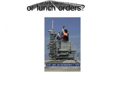 Aretha waiting launch orders