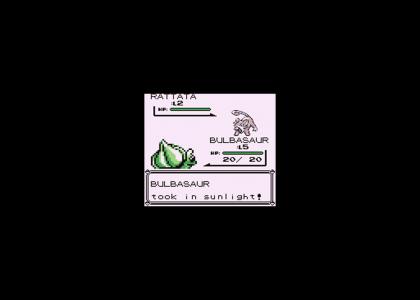 Bulbasaur prepares his ultimate attack