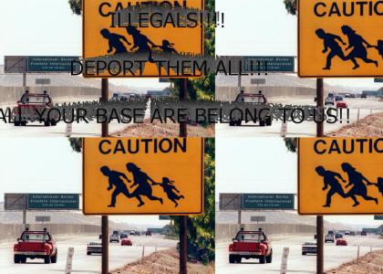 Mexicans Crossing Border
