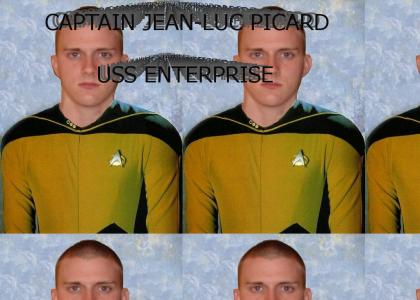 Frank Adams is Captain Jean Luc Picard