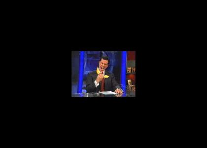 Colbert Screams at the Banana Phone