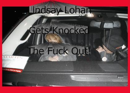 Lindsay Lohan gets knocked the F@CK out!..revisted