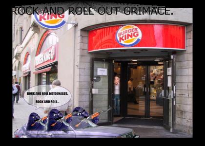 GRIMACE ARMY ATTACKS BURGER KING!