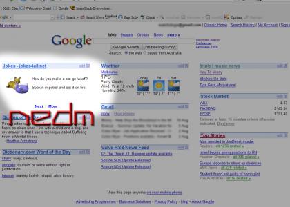 Google thinks NEDM is funny