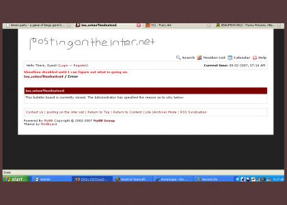Postingontheinter.net is down!