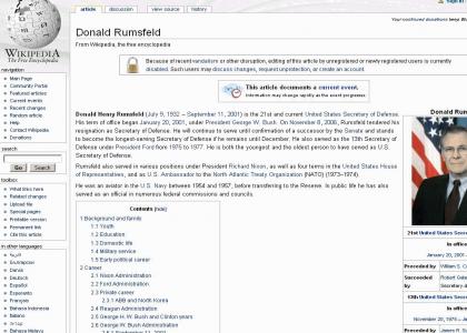 The Unfunny Truth About Donald Rumsfeld (tweaked)