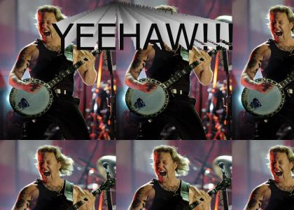 James Hetfield belts out a good ol face melter... redneck style.