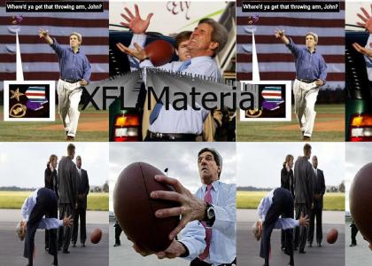 John Kerry does Monday Night or XFL Football