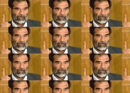 Saddam Hussein's court debut